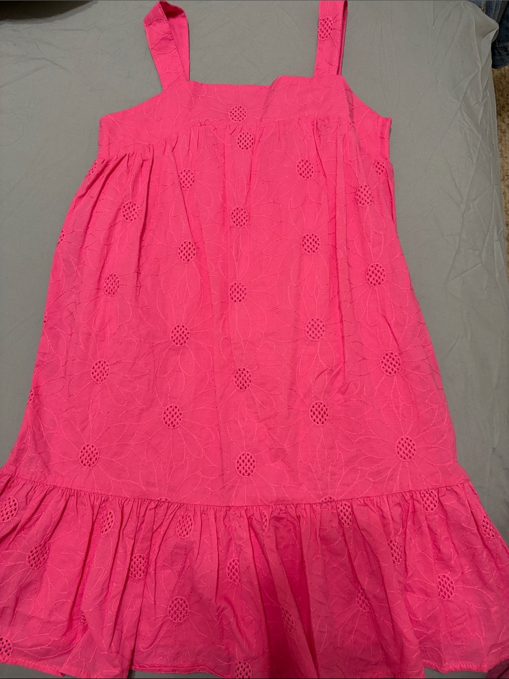 5 for $25! Nanette girls Bright Pink Eyelet Sundress